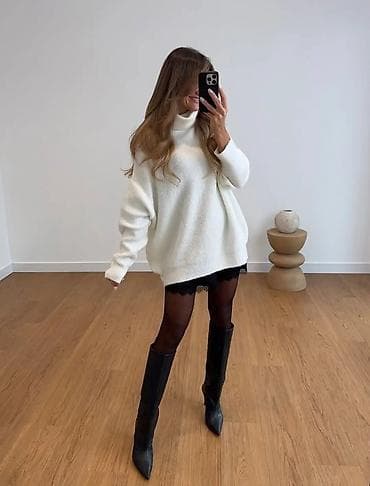 Džemper-haljina sa rol-kragnom – oversized kroj S, M, L, XL, 2XL, 3XL na lalafo.rs — 1 Džemper-haljina sa rol-kragnom – oversized kroj S, M, L, XL, 2XL, 3XL — 1