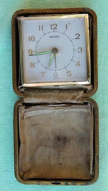 Seiko, made in Japan, starinski stoni budilnik za putovanja na lalafo.rs — 5 Seiko, made in Japan, starinski stoni budilnik za putovanja — 5