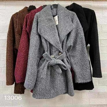 Ženski kaputi – modeli sa pojasom - Krojevi: midi crni kaput sa rever na lalafo.rs — 3 Ženski kaputi – modeli sa pojasom - Krojevi: midi crni kaput sa rever — 3