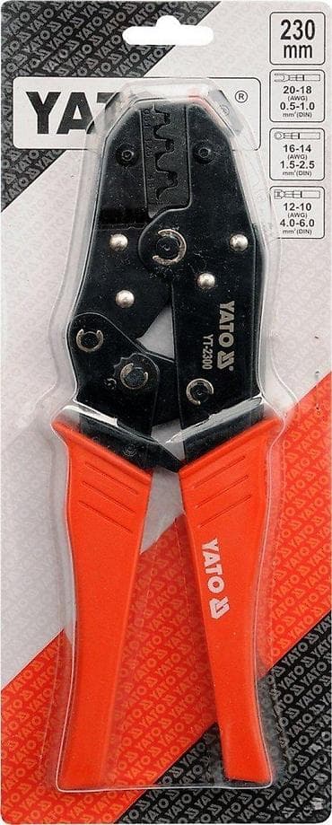 Tools & Equipment: YATO YT-2300 klešta za presovanje (krimp) izolovanih konektora - at lalafo.rs — 2 Tools & Equipment: YATO YT-2300 klešta za presovanje (krimp) izolovanih konektora - — 2
