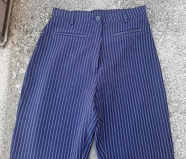Teget pantalone sa belim straftama Broj 36 Dimenzije: Struk 32 cm na lalafo.rs — 5 Teget pantalone sa belim straftama Broj 36 Dimenzije: Struk 32 cm — 5