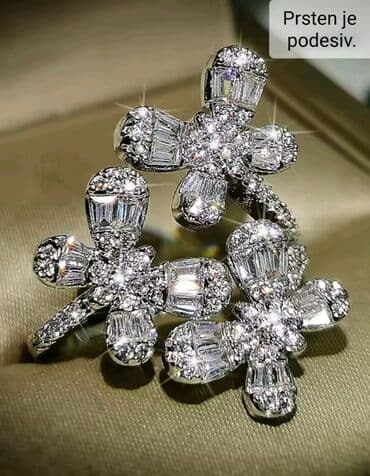 Ženski prsten, Materijal: Cirkon, Kristal na lalafo.rs Ženski prsten, Materijal: Cirkon, Kristal