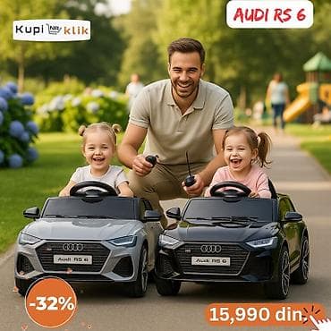 Dečiji električni automobil Audi RS 6 - Model: licencirani Audi RS 6 na lalafo.rs — 2 Dečiji električni automobil Audi RS 6 - Model: licencirani Audi RS 6 — 2
