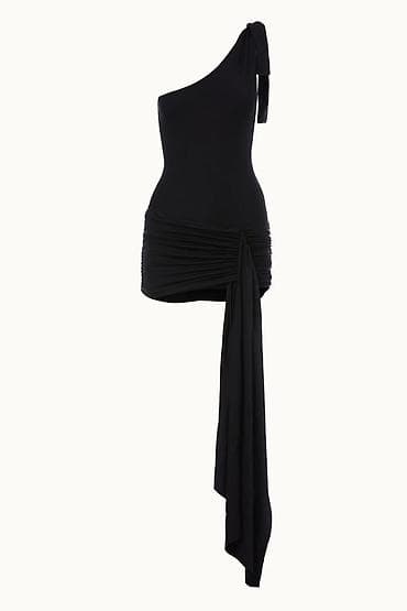 Haljina jedno rame na vezivanje sa dugom trakom oko struka na lalafo.rs Haljina jedno rame na vezivanje sa dugom trakom oko struka