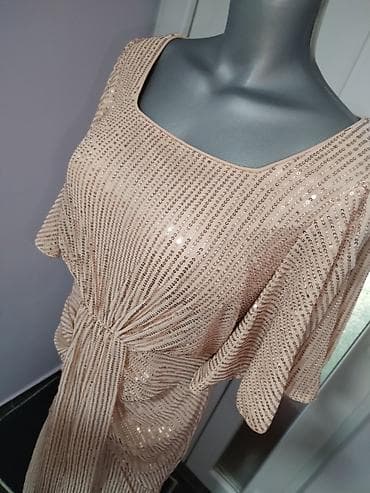 dve suknje po: Elegantna duga večernja haljina u šampanj/bež nijansi sa diskretnim na lalafo.rs — 6 dve suknje po: Elegantna duga večernja haljina u šampanj/bež nijansi sa diskretnim — 6