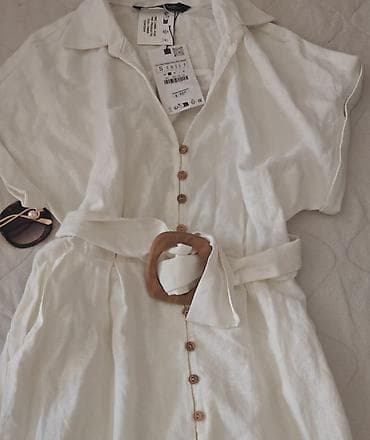 Dresses: Zara lan/viskoza nova haljina.S velicina, pazuh 44, struk 38, duzina at lalafo.rs — 6 Dresses: Zara lan/viskoza nova haljina.S velicina, pazuh 44, struk 38, duzina — 6