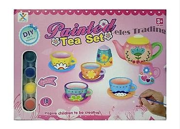 Dečije kuhinje: Čajanka za Ukrašavanje Uradi Sam 18 Delova 🍵🎨 Mini set za čajanku na lalafo.rs — 3 Dečije kuhinje: Čajanka za Ukrašavanje Uradi Sam 18 Delova 🍵🎨 Mini set za čajanku — 3