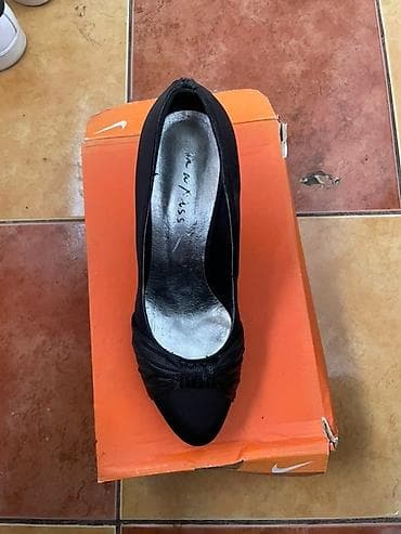 Elegantne crne ženske salonke sa visokom potpeticom. - Potpetica na lalafo.rs — 4 Elegantne crne ženske salonke sa visokom potpeticom. - Potpetica — 4