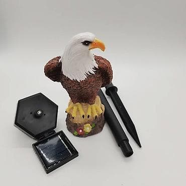 Baštenska rasveta: Solarna LED vrtna dekoracija – Orao na kočiću - Realistična figura na lalafo.rs — 2 Baštenska rasveta: Solarna LED vrtna dekoracija – Orao na kočiću - Realistična figura — 2