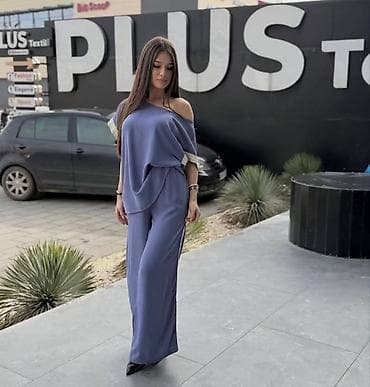 Ženski komplet – bluza i pantalone širokog kroja - Dizajn: ležeran i na lalafo.rs Ženski komplet – bluza i pantalone širokog kroja - Dizajn: ležeran i