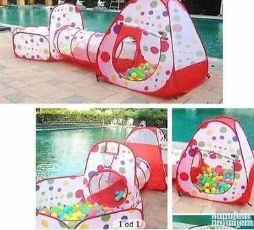 Šator tunel, bazen, kućica 3u1 za decu Model sa slike. Dečiji at lalafo.rs — 1 Šator tunel, bazen, kućica 3u1 za decu Model sa slike. Dečiji — 1