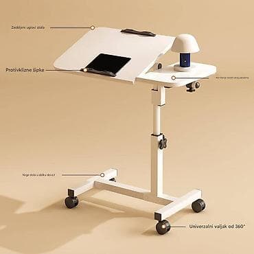 Mobilni sto za laptop i čitanje – podesiv i rotirajući - Dimenzije na lalafo.rs — 2 Mobilni sto za laptop i čitanje – podesiv i rotirajući - Dimenzije — 2