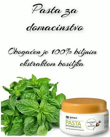 Pasta za domaćinstvo – obogaćena 100% biljnim ekstraktom bosiljka. - na lalafo.rs Pasta za domaćinstvo – obogaćena 100% biljnim ekstraktom bosiljka. -