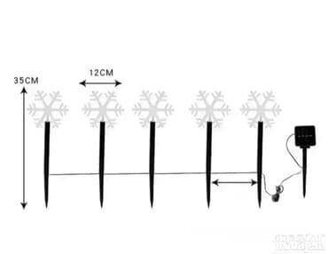 Baštenska rasveta: Solarne sijalice – 5 kom (zvezde, jelke, pahulje) Dekorativne solarne na lalafo.rs — 4 Baštenska rasveta: Solarne sijalice – 5 kom (zvezde, jelke, pahulje) Dekorativne solarne — 4