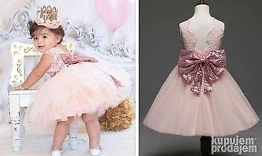 Svecana haljina haljine za bebe decu decijaHALJINA + velika mašna na lalafo.rs — 3 Svecana haljina haljine za bebe decu decijaHALJINA + velika mašna — 3
