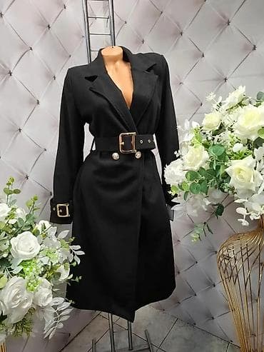 Jackets, Coats, Vests: Elegantni ženski kaput sa pojasom - Model: strukirani kaput dužine at lalafo.rs — 4 Jackets, Coats, Vests: Elegantni ženski kaput sa pojasom - Model: strukirani kaput dužine — 4