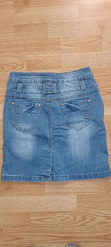 bermude teksas br: Džins suknja GOURD Jeans - Klasičan plavi denim sa blagim izbeljenim at lalafo.rs — 4 bermude teksas br: Džins suknja GOURD Jeans - Klasičan plavi denim sa blagim izbeljenim — 4
