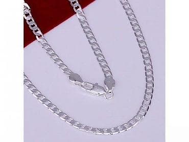 kom sa etiketom: Srebrni lanac – Figaro, finoće 925 - Materijal: pravo srebro 925 at lalafo.rs — 2 kom sa etiketom: Srebrni lanac – Figaro, finoće 925 - Materijal: pravo srebro 925 — 2