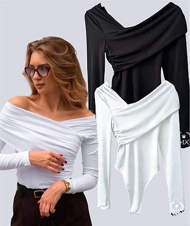 Underwear: 💫Asimetrični bodi sa dugim rukavima – elegantan model sa spuštenim at lalafo.rs — 1 Underwear: 💫Asimetrični bodi sa dugim rukavima – elegantan model sa spuštenim — 1