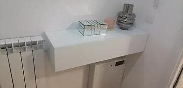 Furniture: Zidni Sto Materijal: Medijapan debljine 18mm u Beli Visoki Sjaj at lalafo.rs — 2 Furniture: Zidni Sto Materijal: Medijapan debljine 18mm u Beli Visoki Sjaj — 2