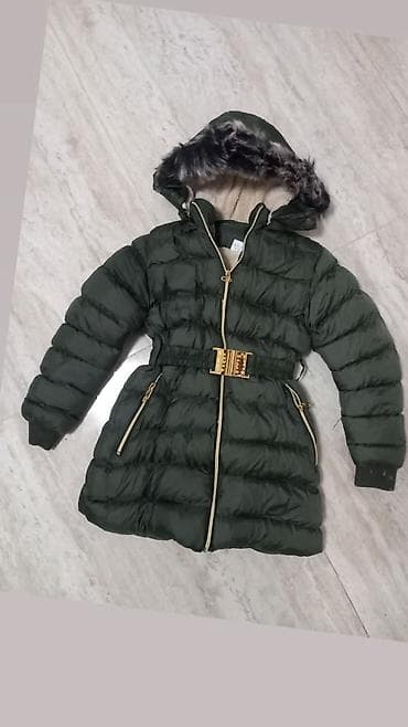 Dečija zimska jakna sa kapuljačom i pojasom - Model: duga, prošivena na lalafo.rs — 6 Dečija zimska jakna sa kapuljačom i pojasom - Model: duga, prošivena — 6