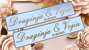 Auto Tablice za mladence- Tablice za venčanje- mladenci-2063 📌 Opis na lalafo.rs Auto Tablice za mladence- Tablice za venčanje- mladenci-2063 📌 Opis