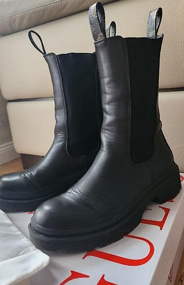 Guess Kožne ženske čizme – crne, Chelsea stil, br 38 - Materijal na lalafo.rs — 1 Guess Kožne ženske čizme – crne, Chelsea stil, br 38 - Materijal — 1