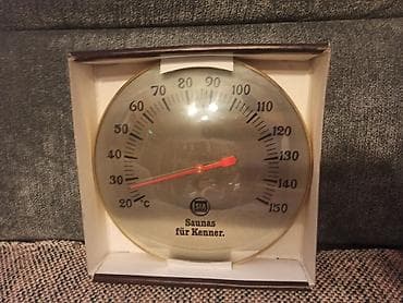 Veliki zidni termometar 20-150°C, prečnika 20cm. Predviđen za saunu na lalafo.rs — 3 Veliki zidni termometar 20-150°C, prečnika 20cm. Predviđen za saunu — 3