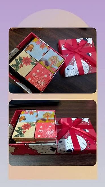 Drvena memorijska igra – praznična edicija - Set kvadratića od drveta na lalafo.rs — 2 Drvena memorijska igra – praznična edicija - Set kvadratića od drveta — 2