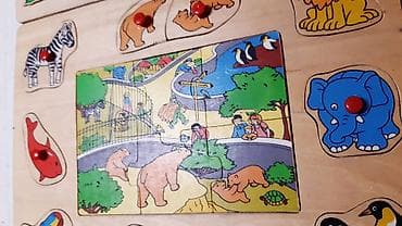 Drvene slagalice–umetaljke sa životinjama - Set uključuje 2 drvene na lalafo.rs — 7 Drvene slagalice–umetaljke sa životinjama - Set uključuje 2 drvene — 7