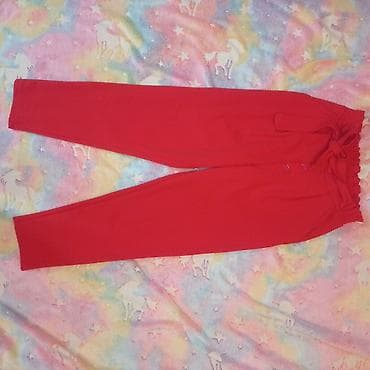 pantalone butiku ali: Ženske pantalone – crvene, visok struk,kao nove, elegantne,200din - na lalafo.rs — 2 pantalone butiku ali: Ženske pantalone – crvene, visok struk,kao nove, elegantne,200din - — 2