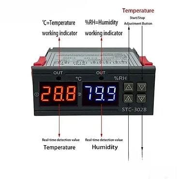 STC 3028 Termostat - Termoregulator temperature i vlage 220V 🌡️ na lalafo.rs — 4 STC 3028 Termostat - Termoregulator temperature i vlage 220V 🌡️ — 4
