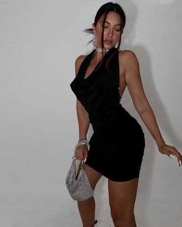 🔥Svečana mini haljina sa otvorenim leđima i lancima 2500 din Uni na lalafo.rs 🔥Svečana mini haljina sa otvorenim leđima i lancima 2500 din Uni