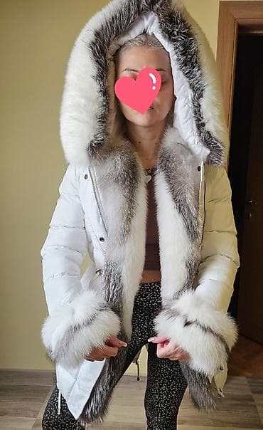 Burgije: Ženska zimska jakna sa pravim krznom nova - Boja: bela - Topla na lalafo.rs — 2 Burgije: Ženska zimska jakna sa pravim krznom nova - Boja: bela - Topla — 2