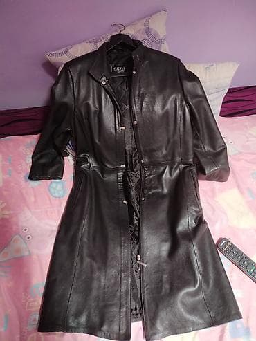 Dugački kožni kaput FERI – crni - Materijal: prirodna meka koža na lalafo.rs — 8 Dugački kožni kaput FERI – crni - Materijal: prirodna meka koža — 8