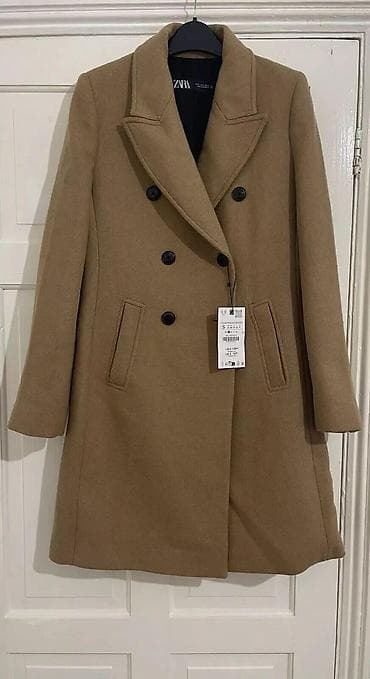 ZARA žensko kaput od kamel vune – model sa duplim kopčanjem. - Boja at lalafo.rs — 1 ZARA žensko kaput od kamel vune – model sa duplim kopčanjem. - Boja — 1