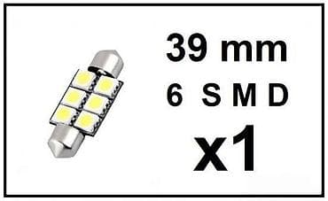 kom sa etiketom: LED sijalica za auto – festoon C5W, 39 mm, 6×SMD - Tip: LED festoon at lalafo.rs — 2 kom sa etiketom: LED sijalica za auto – festoon C5W, 39 mm, 6×SMD - Tip: LED festoon — 2