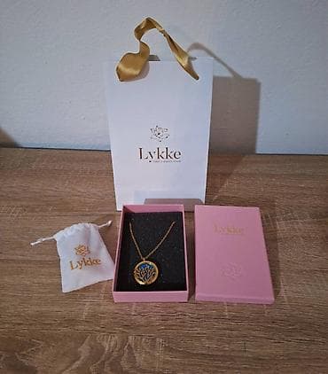 Nov Lykke Coral medaljon ogrlica čelik sa 18 karatnom pozlatom Nov na lalafo.rs — 6 Nov Lykke Coral medaljon ogrlica čelik sa 18 karatnom pozlatom Nov — 6