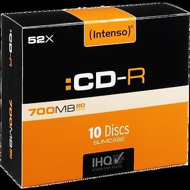 CD-R 700MB (80 min.) pak. 10 komada Slim Case. Intenso CD-R na lalafo.rs — 1 CD-R 700MB (80 min.) pak. 10 komada Slim Case. Intenso CD-R — 1
