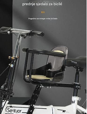 Prednje dečije sedište za bicikl - Montaža na gornju cev rama ispred na lalafo.rs — 9 Prednje dečije sedište za bicikl - Montaža na gornju cev rama ispred — 9