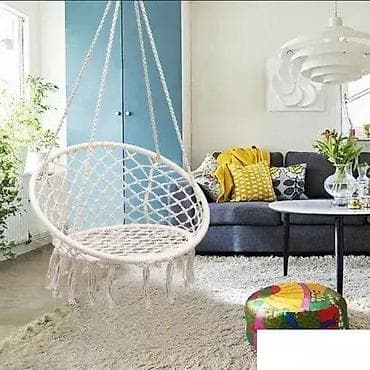 Viseca gnezdo Ljuljaška za dvorište, baštu i terasu – Bela boja na lalafo.rs — 2 Viseca gnezdo Ljuljaška za dvorište, baštu i terasu – Bela boja — 2