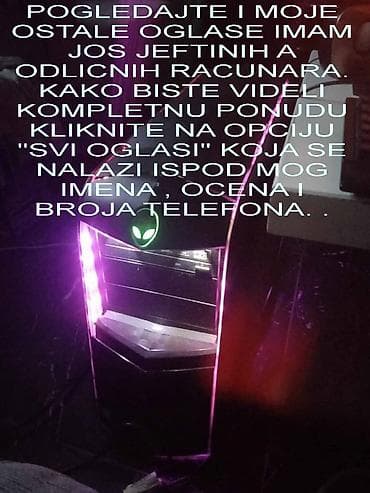 Electronics: I7 Gejmer vrhunska mašina, extra, jeftino--Vrhunska visokokvalitetna at lalafo.rs — 9 Electronics: I7 Gejmer vrhunska mašina, extra, jeftino--Vrhunska visokokvalitetna — 9