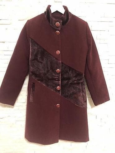 Kaput, bordo boje, bez ikakvih tragova nosenja! Obucen je nekoliko na lalafo.rs — 1 Kaput, bordo boje, bez ikakvih tragova nosenja! Obucen je nekoliko — 1