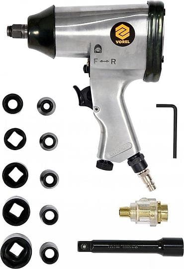 Pneumatic Tools Sets: Pneumatski udarni odvijač Vorel – set Opis: - Profesionalni at lalafo.rs — 1 Pneumatic Tools Sets: Pneumatski udarni odvijač Vorel – set Opis: - Profesionalni — 1