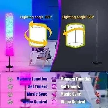 Smart LED podna lampa RGB WIFI - Stojeća ugaona lampa Ova moderna i na lalafo.rs — 2 Smart LED podna lampa RGB WIFI - Stojeća ugaona lampa Ova moderna i — 2
