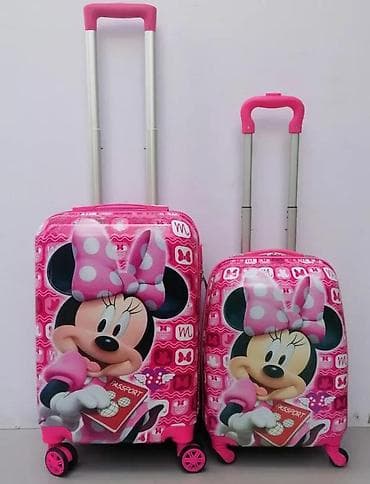 Backpacks, bags and suitcases: Set dečijih kofera sa motivom Mini Maus, idealan za putovanja. Koferi at lalafo.rs — 3 Backpacks, bags and suitcases: Set dečijih kofera sa motivom Mini Maus, idealan za putovanja. Koferi — 3