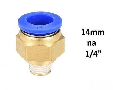 Tools & Equipment: Mesingani pneumatski fiting – brza spojka PC, cev 14 mm na navoj 1/4" at lalafo.rs — 3 Tools & Equipment: Mesingani pneumatski fiting – brza spojka PC, cev 14 mm na navoj 1/4" — 3