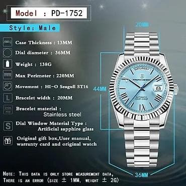 za svaki dan: PAGANI DESIGN PD-1752 - Plava - Rolex Day-Date Homage Potpuno nov na lalafo.rs — 7 za svaki dan: PAGANI DESIGN PD-1752 - Plava - Rolex Day-Date Homage Potpuno nov — 7