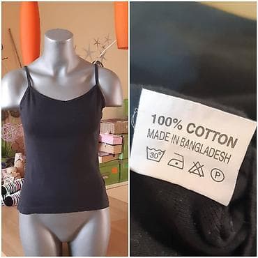 Cipria ženska majica na bretele - Model: jednostavna crna na lalafo.rs — 3 Cipria ženska majica na bretele - Model: jednostavna crna — 3