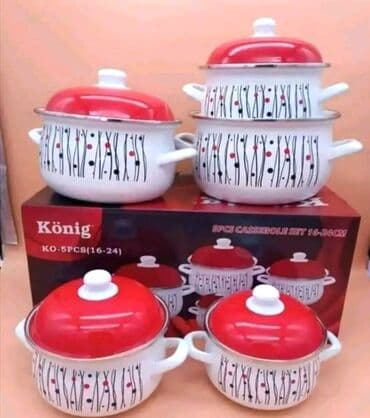 Set šerpi König KO-5PCS (16–24 cm) - Komplet od 5 šerpi sa poklopcima na lalafo.rs Set šerpi König KO-5PCS (16–24 cm) - Komplet od 5 šerpi sa poklopcima